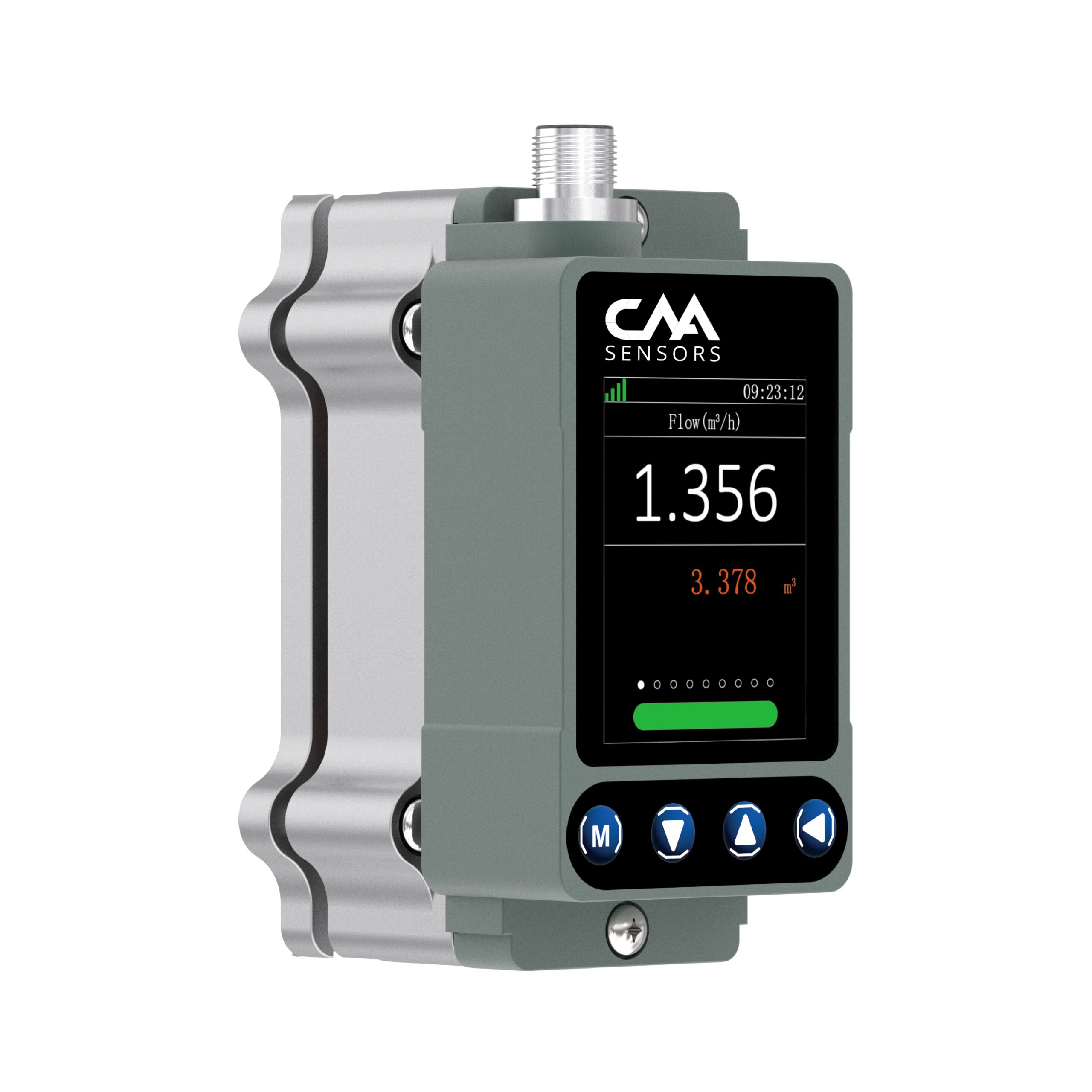 Ultrasonic liquid flow meter. Clamp on style