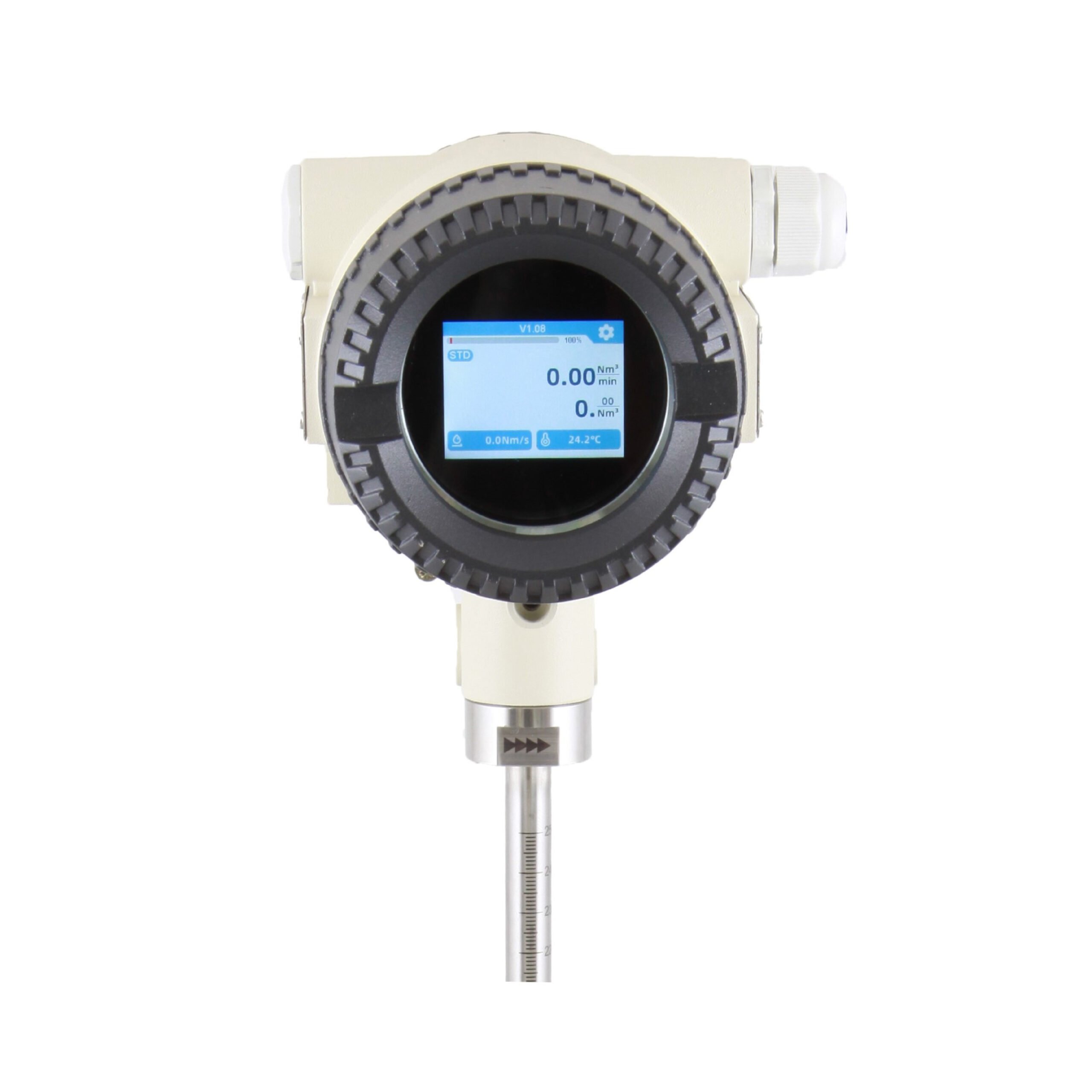 Outdoor flow meter head