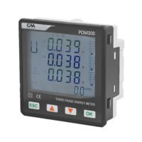 3 phase power meter. Panel mounted
